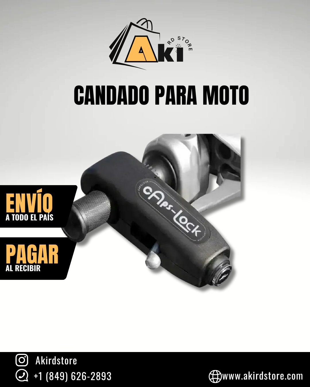 🔒 Candado para Moto