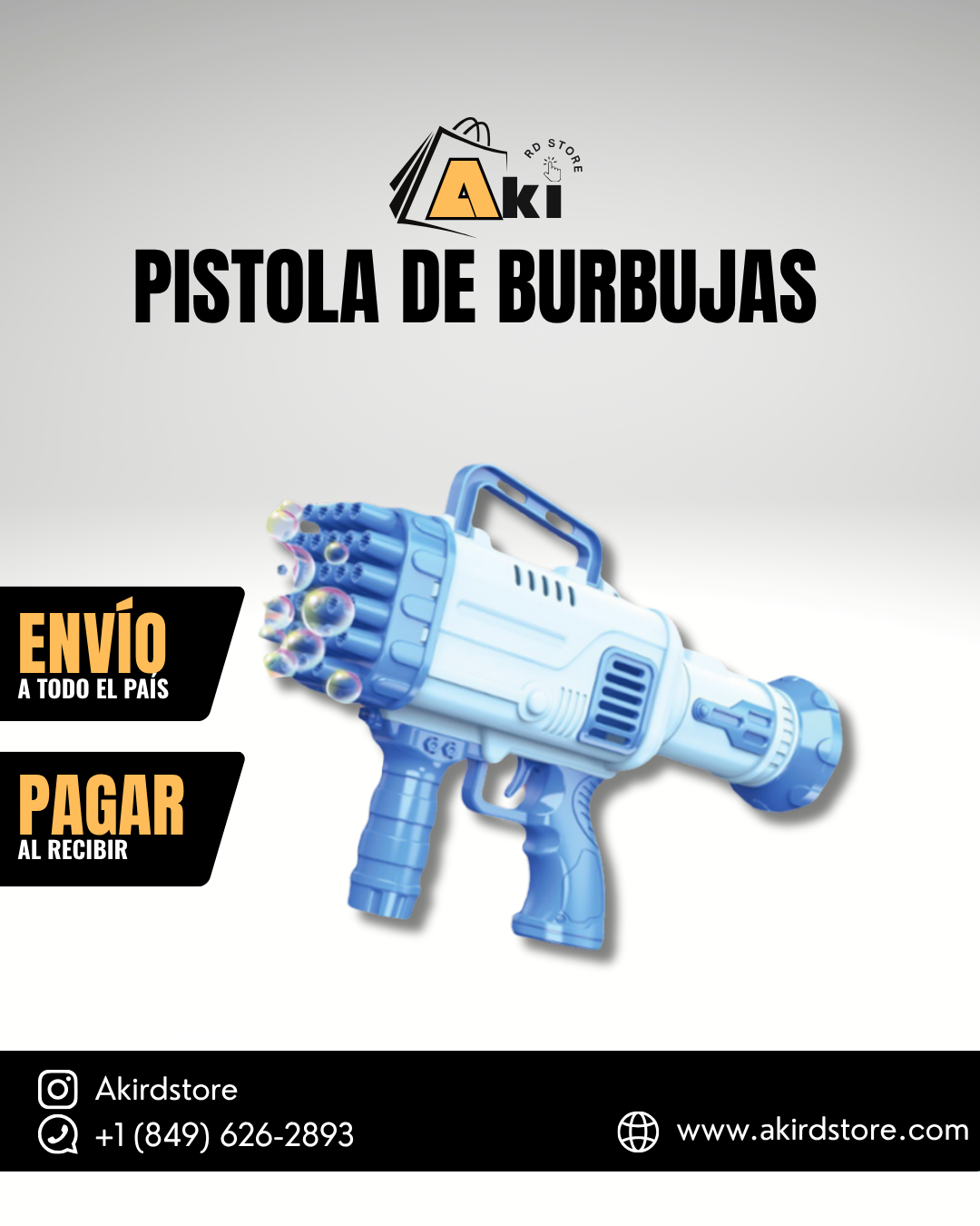 Pistola de Burbujas