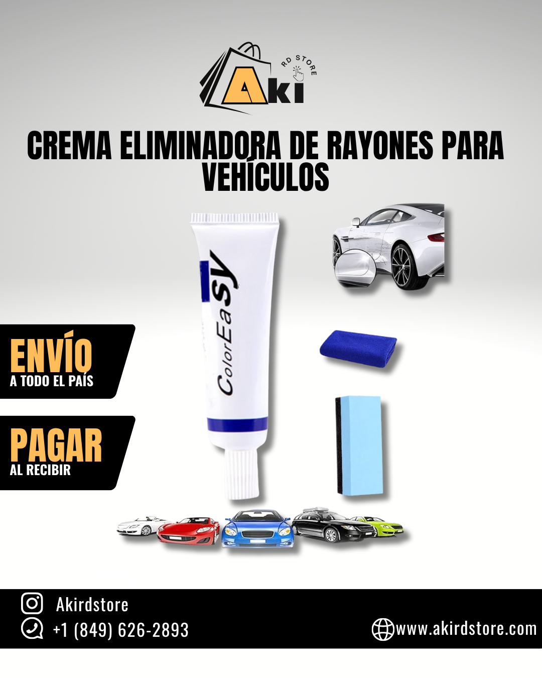 Crema Eliminadora de Rayones para Vehículos