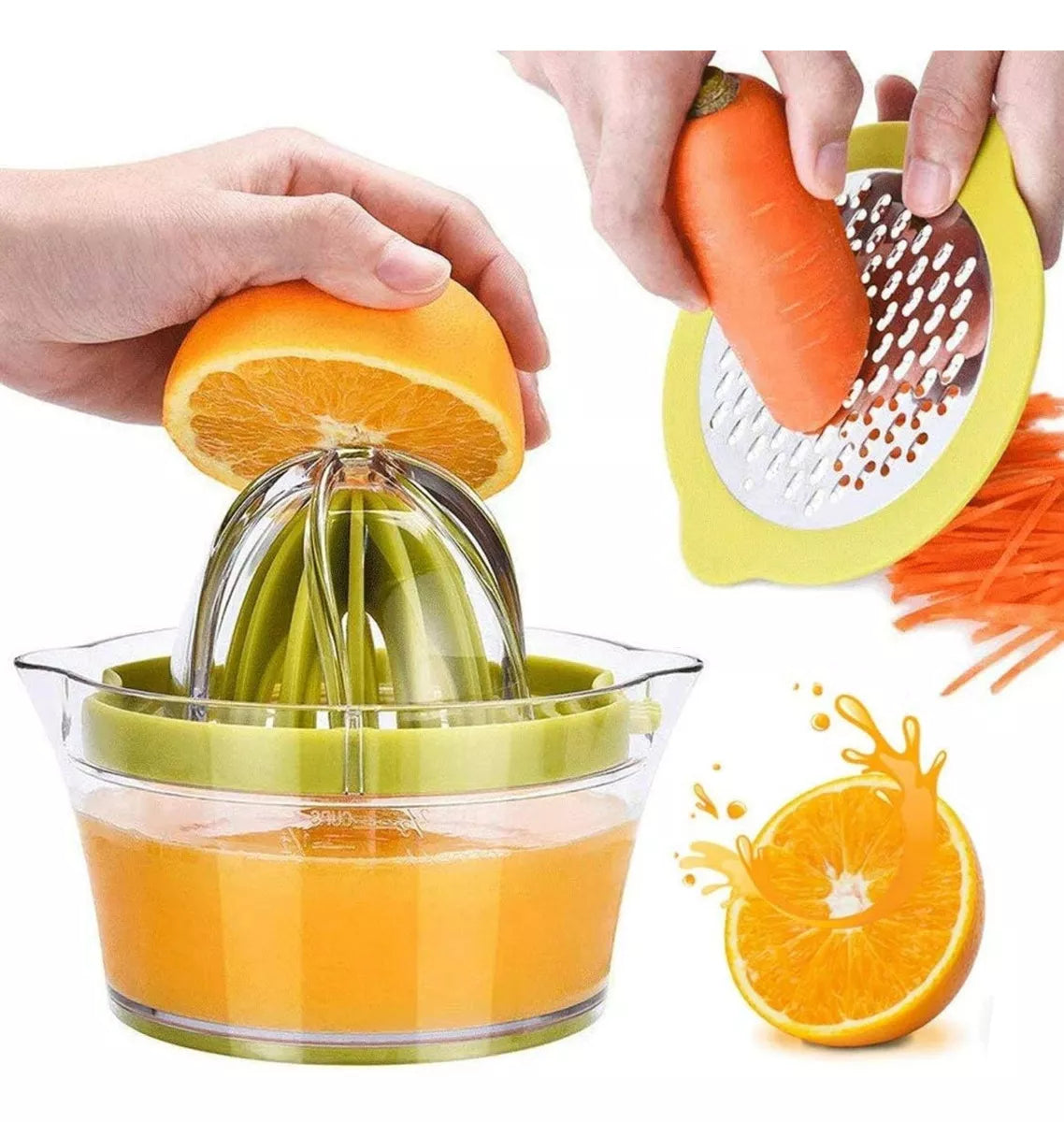 EXPRIMIDOR Y RALLADOR MANUAL DE ALIMENTOS 4 EN 1