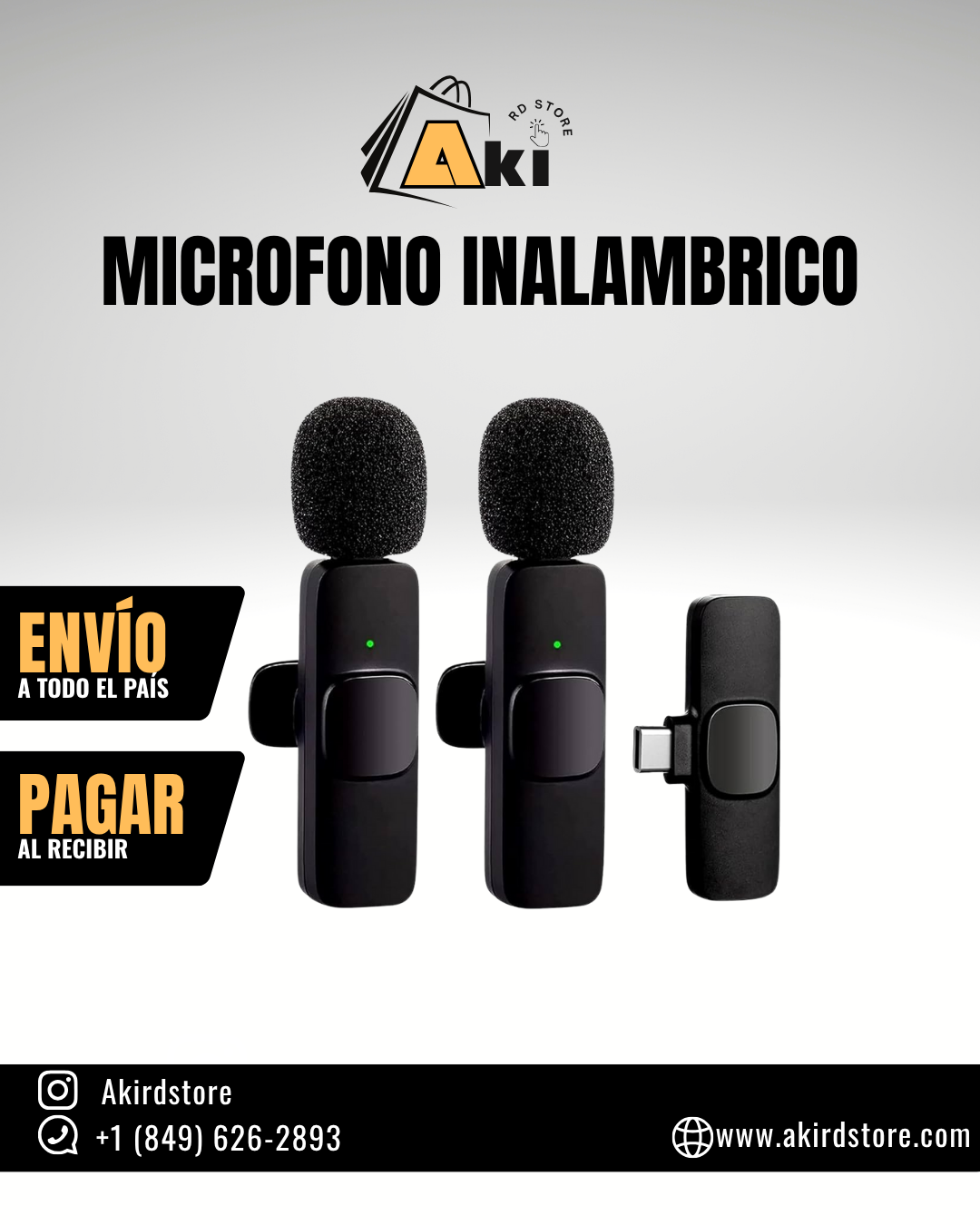 MICROFONO INALAMBRICO WIRELESS DOBLE IPHONE EP-CX02