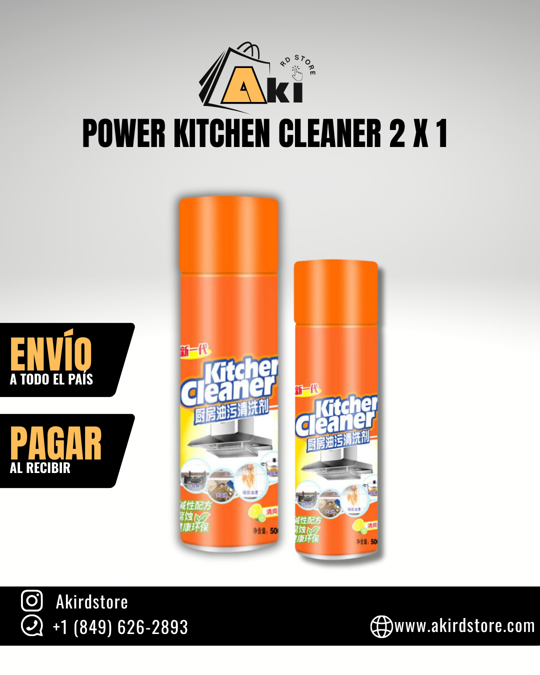 Power Kitchen Cleaner 2 x 1