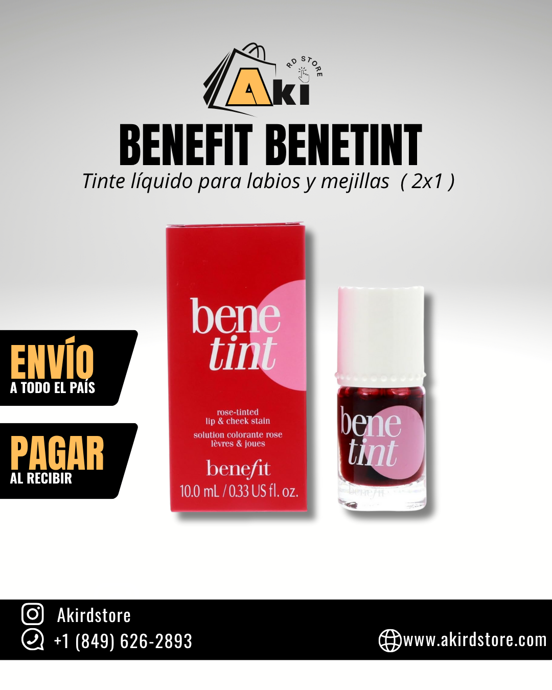 Benefit Benetint – Tinte líquido para labios y mejillas  ( 2x1 )
