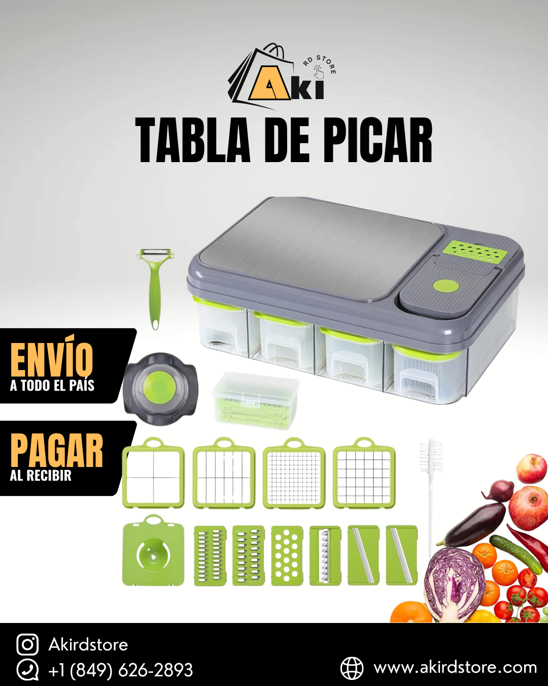 TABLA DE CORTAR 4 DIVISIONES